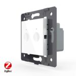 Двухклавишный сенсорный выключатель Livolo ZigBee Module, цвет белый (механизм)
