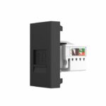 Розетка интернет RJ-45 кат. 6 Livolo, цвет черный (механизм)