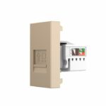 Розетка интернет RJ-45 кат. 6 Livolo, цвет золотой (механизм)