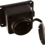 Lezard Каучук Розетка с\з прямая с заглушкой