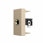 Розетка стерео аудио TRS JACK 6.3 мм Livolo, цвет золотой (механизм)