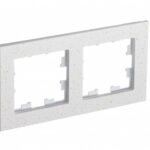 Schneider electric ATLASDESIGN NATURE 2-постовая РАМКА, МРАМОР КРЕМ РОЯЛ