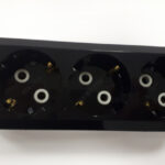 Makel колодка 3 гн с/з черная