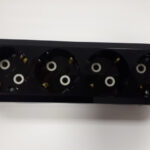 Makel колодка 4 гн с/з черная