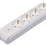 Makel MGP-N Колодка 4 гн с\з с выключателем