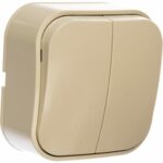 IONICH Двухклавишный выключатель слоновая кость