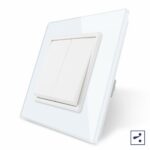 Механический выключатель Livolo 2 клавиши Белый