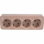 IONICH Розетка 4-ая с/з сосна