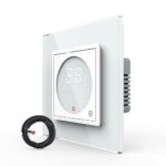 Терморегулятор пола Livolo сенсорный с внешним и внутренним датчиками Белый