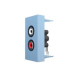 Розетка мультимедийная RCA аудио Livolo, цвет синий (механизм)