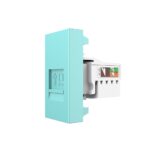 Розетка интернет RJ-45 кат. 6 Livolo, цвет зеленый (механизм)