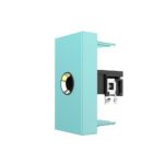 Розетка стерео аудио TRS JACK 6.3 мм Livolo, цвет зеленый (механизм)