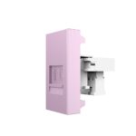 Розетка телефонная RJ-11 кат. 3 Livolo, цвет розовый (механизм)