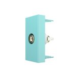 Розетка мультимедийная RCA видео Livolo, цвет зеленый (механизм)