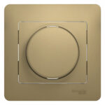 Schneider electric GLOSSA СВЕТОРЕГУЛЯТОР (диммер) LED, RC, 630Вт/ВА, в сборе, ТИТАН