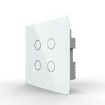 Сенсорный выключатель Livolo 4 клавиши 1 пост Белый UK стандарт