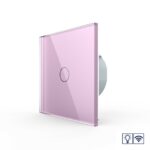 Сенсорный радиоуправляемый диммер LIVOLO 1 клавиша 1 пост Розовый