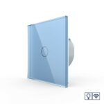 Сенсорный радиоуправляемый диммер LIVOLO 1 клавиша 1 пост Синий