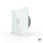 Сенсорный радиоуправляемый выключатель Livolo 1 клавиша 1 пост Белый