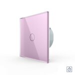 Сенсорный выключатель с таймером Livolo 1 клавиша 1 модуль Розовый