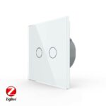 Сенсорный выключатель Livolo ZigBee (Wi-Fi) 2 клавиши 1 пост Белый