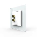 Розетка Livolo акустическая SOUND Белая