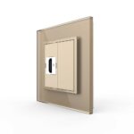Розетка Livolo HDMI Золотая