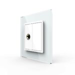 Розетка Livolo микрофон TRS 6.3 JACK Белая