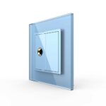 Розетка Livolo микрофон TRS 6.3 JACK Синяя