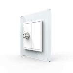 Розетка Livolo спутниковая SAT Белая