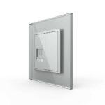 Розетка Livolo телефон Серая