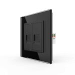 Розетка Livolo ТЛФ/КОМП RJ-45 Черная