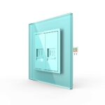 Розетка Livolo ТЛФ/КОМП RJ-45 Зеленая