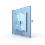 Розетка Livolo ТЛФ/КОМП RJ-45 Синяя