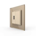 Розетка Livolo USB с блоком 5В 2.1А Золотая
