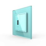 Розетка Livolo USB с блоком 5В 2.1А Зеленая