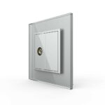 Розетка Livolo видео RCA "тюльпан" Серая