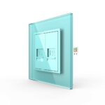 Розетка Livolo КОМП RJ-45 двойная Зеленая