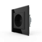 Розетка Livolo 1 модуль Черная