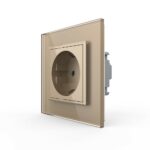 Розетка Livolo 1 модуль Золотая