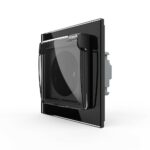 Розетка с крышкой Livolo 1 модуль Черная