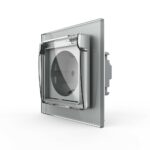 Розетка с крышкой Livolo 1 модуль Серая