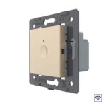 Одноклавишный сенсорный выключатель Livolo Module с функцией радиоуправления, цвет золотой (механизм)