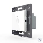 Одноклавишный проходной сенсорный выключатель Livolo Module, цвет белый (механизм)