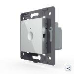 Одноклавишный проходной сенсорный выключатель Livolo Module, цвет серый (механизм)