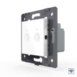 Двухклавишный сенсорный выключатель Livolo Module с функцией радиоуправления, цвет белый (механизм)