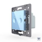 Двухклавишный сенсорный выключатель Livolo Module с функцией радиоуправления, цвет синий (механизм)