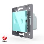 Двухклавишный сенсорный выключатель Livolo ZigBee Module, цвет зеленый (механизм)