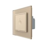 Одноклавишный сенсорный выключатель Livolo Module, цвет золотой