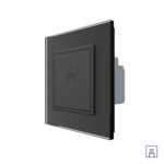 Одноклавишный сенсорный выключатель Livolo Module с функцией радиоуправления, цвет черный